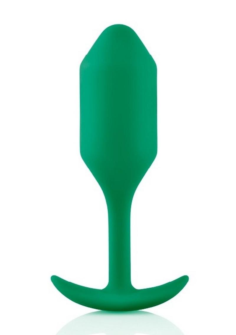 Load image into Gallery viewer, B-Vibe Snug Plug 2 Silicone Weighted Anal Plug - Green
