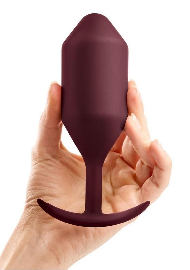 Load image into Gallery viewer, B-Vibe Snug Plug 5 Silicone Weighted Anal Plug - Dark
