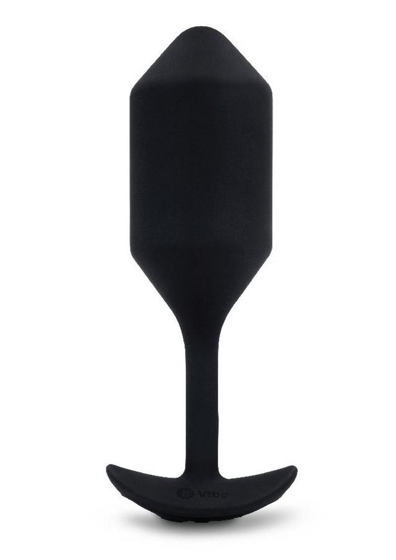 Load image into Gallery viewer, B-Vibe Vibrating Snug Plug 4 Rechargeable Silicone Anal Plug - Black
