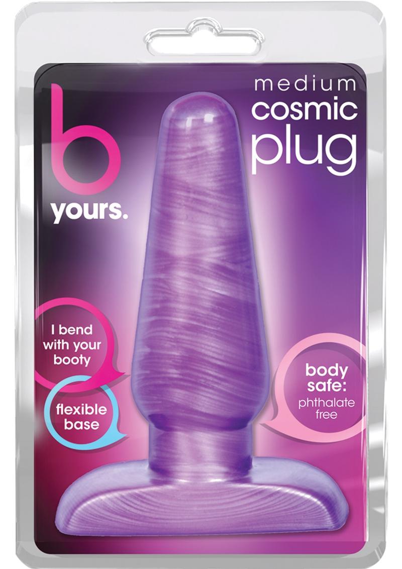 Load image into Gallery viewer, B Yours Cosmic Butt Plug - Purple - Medium
