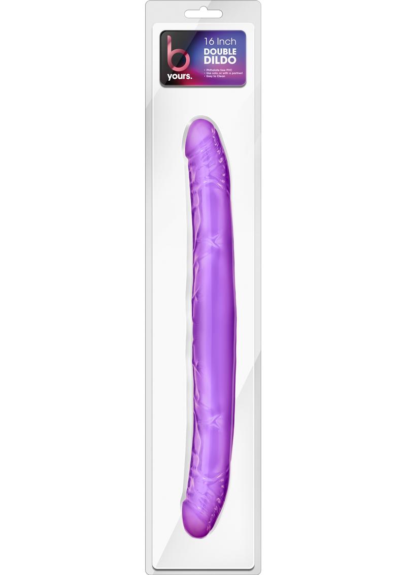 Load image into Gallery viewer, B Yours Double Dildo - Purple - 16in
