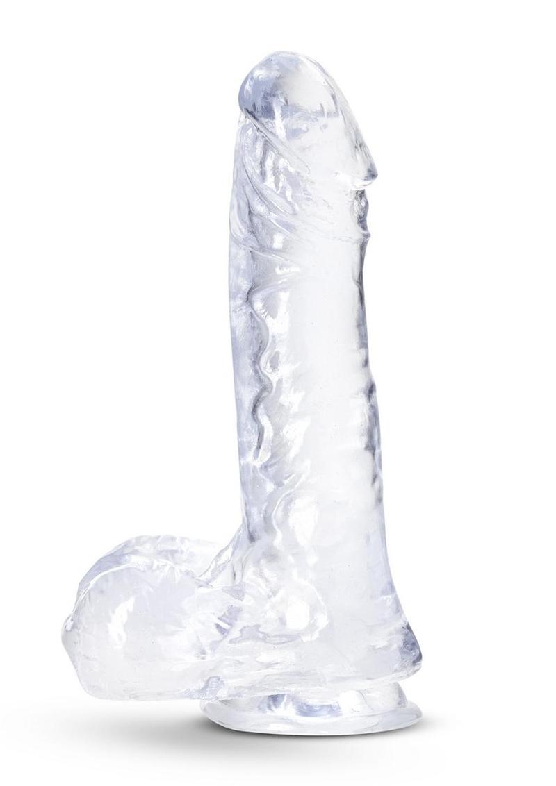 Load image into Gallery viewer, B Yours Plus Rock N&#39; Roll Realistic Dildo with Balls - Clear - 8in
