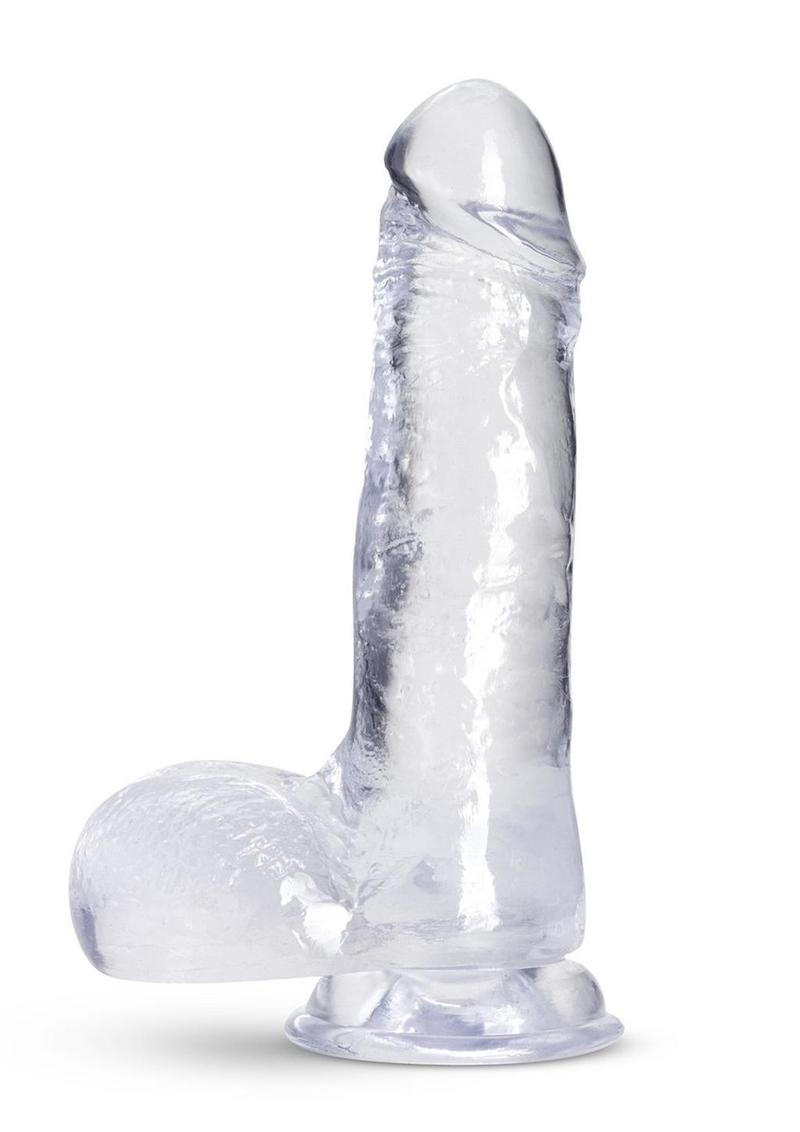 Load image into Gallery viewer, B Yours Plus Rock N&#39; Roll Realistic Dildo with Balls - Clear - 7.25in
