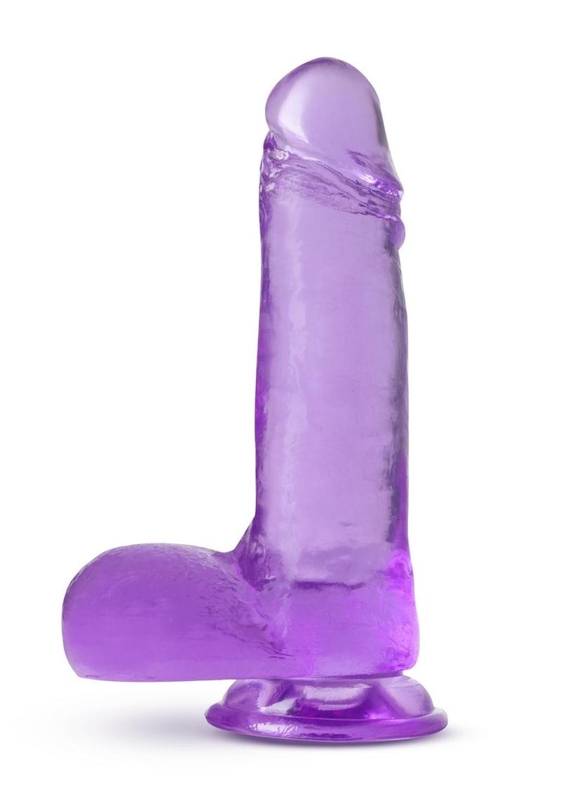 Load image into Gallery viewer, B Yours Plus Rock N&#39; Roll Realistic Dildo with Balls - Purple - 7.25in
