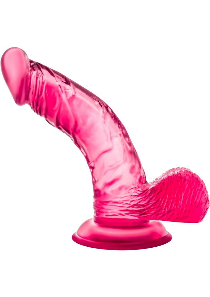 Load image into Gallery viewer, B Yours Sweet N&#39; Hard 8 Dildo with Balls - Pink - 6.5in
