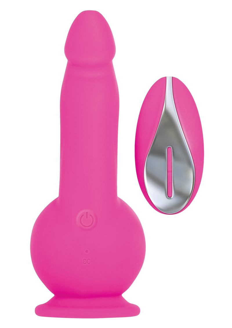 Load image into Gallery viewer, Ballistic Silicone Rechargeable Vibrator with Remote Control - Pink
