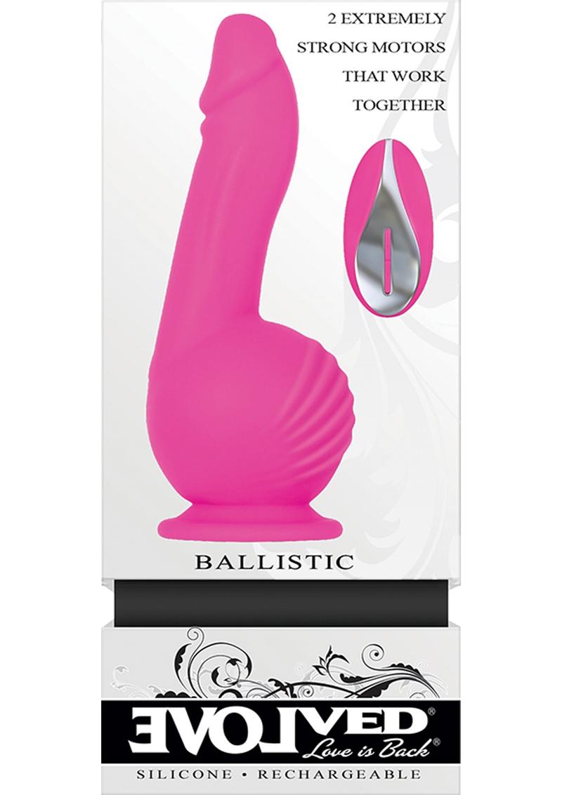 Load image into Gallery viewer, Ballistic Silicone Rechargeable Vibrator with Remote Control - Pink
