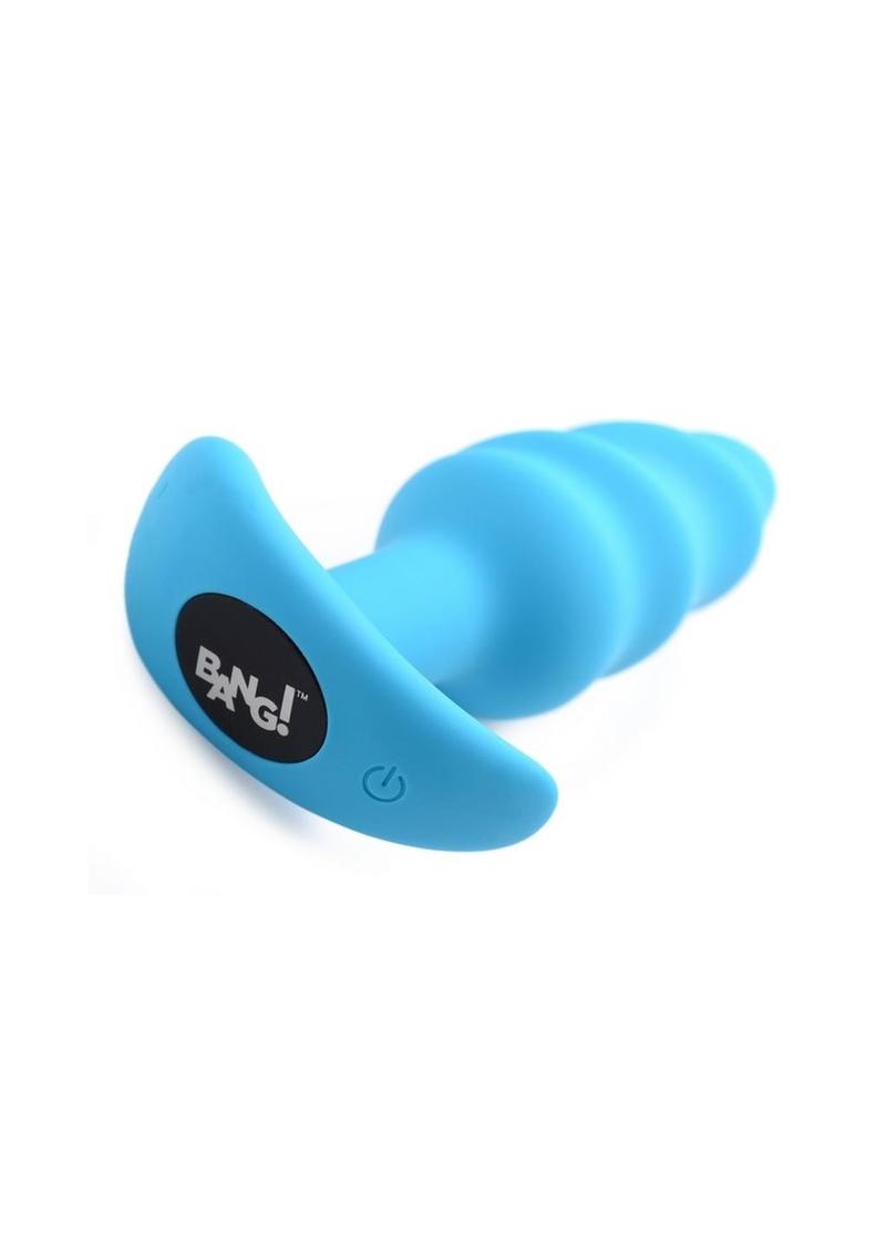 Load image into Gallery viewer, Bang! 21x Vibrating Silicone Rechargeable Swirl Butt Plug with Remote Control
