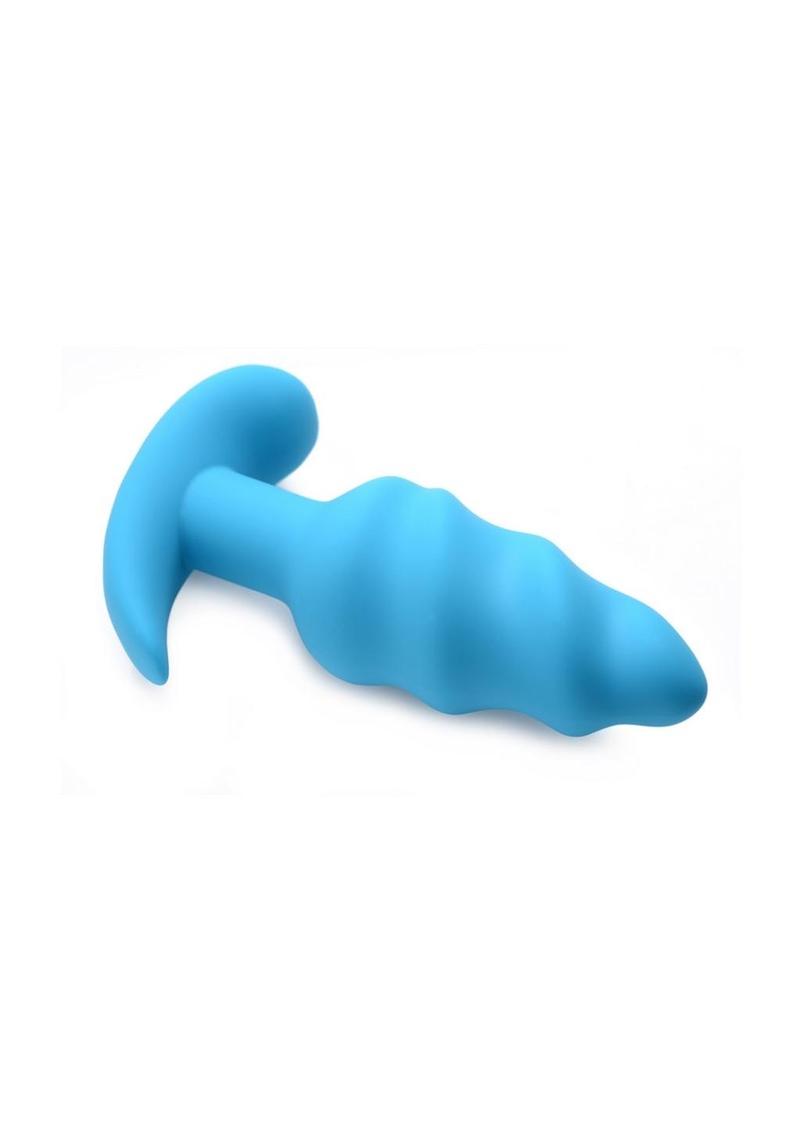 Load image into Gallery viewer, Bang! 21x Vibrating Silicone Rechargeable Swirl Butt Plug with Remote Control
