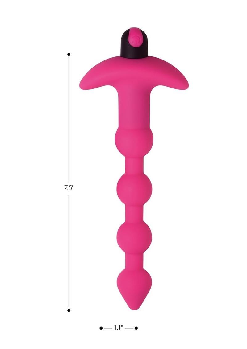 Load image into Gallery viewer, Bang! Vibrating Silicone Rechargeable Anal Beads with Remote Control
