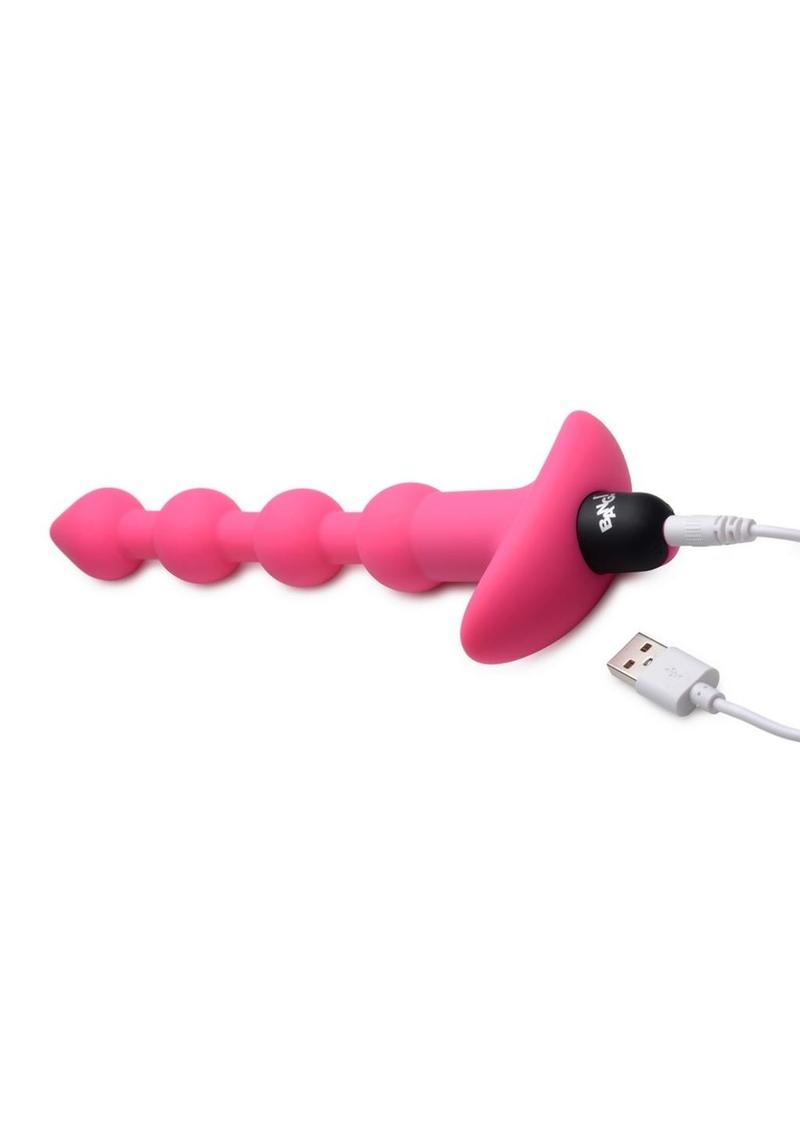 Load image into Gallery viewer, Bang! Vibrating Silicone Rechargeable Anal Beads with Remote Control
