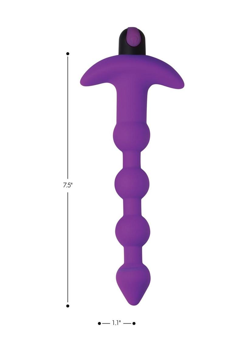 Load image into Gallery viewer, Bang! Vibrating Silicone Rechargeable Anal Beads with Remote Control
