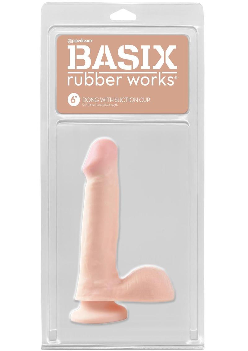 Load image into Gallery viewer, Basix Dong with Suction Cup - Vanilla - 6in
