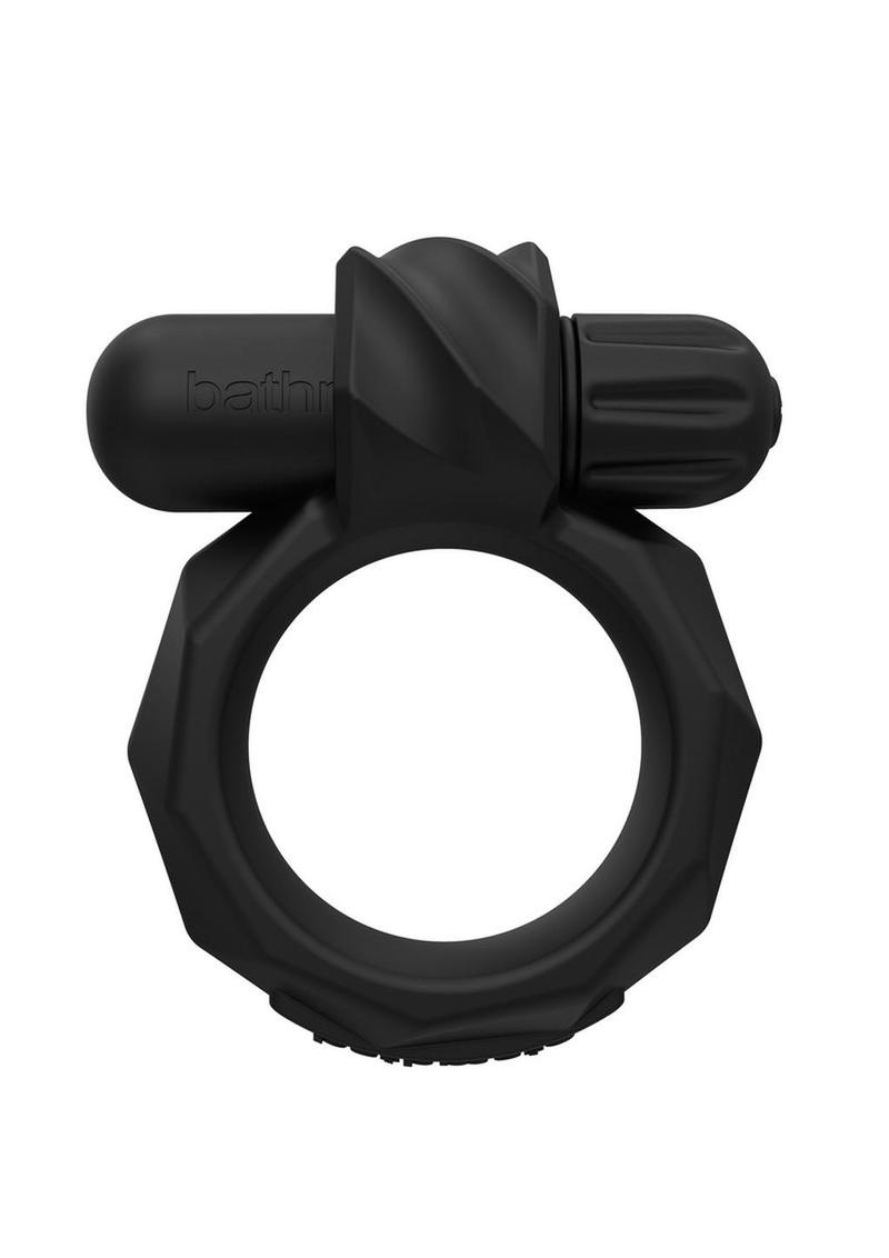 Load image into Gallery viewer, Bathmate Maximus Vibe 45 Rechargeable Silicone Cock Ring - Black
