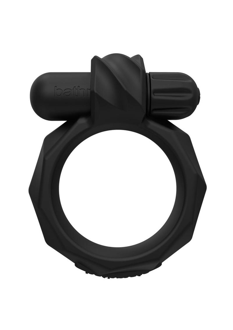 Load image into Gallery viewer, Bathmate Maximus Vibe 55 Rechargeable Silicone Cock Ring - Black
