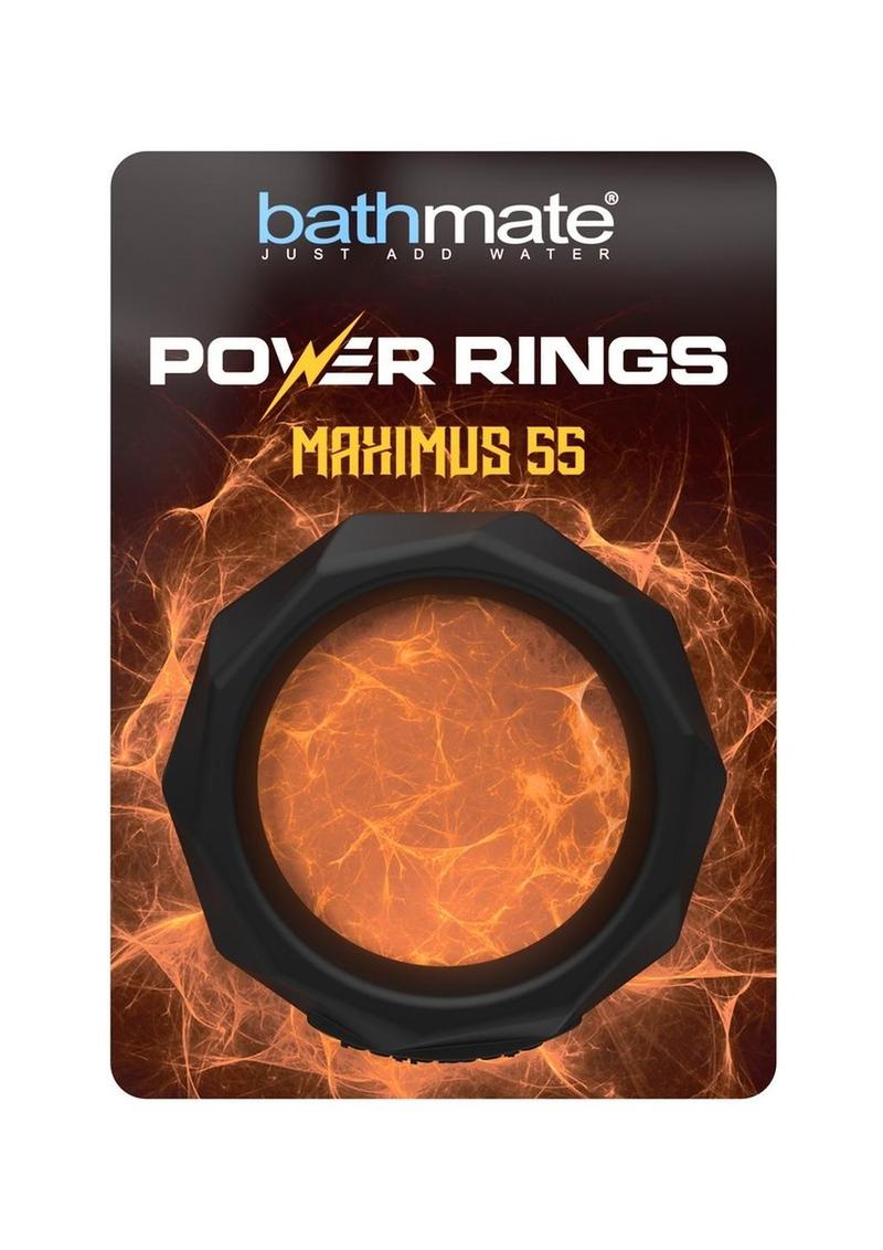 Load image into Gallery viewer, Bathmate Power Ring Maximus 55 Silicone Cock Ring - Black
