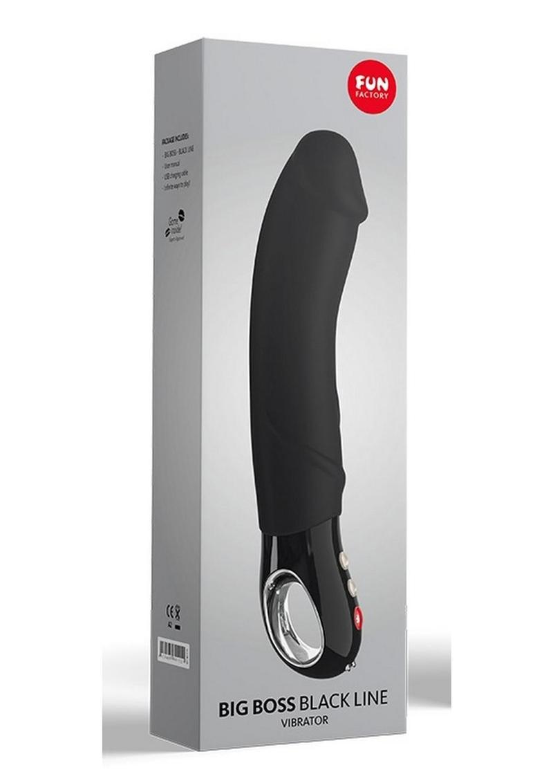 Load image into Gallery viewer, Big Boss Silicone Vibrating Dildo - Black
