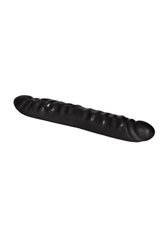 Black Jack Veined Double Dildo