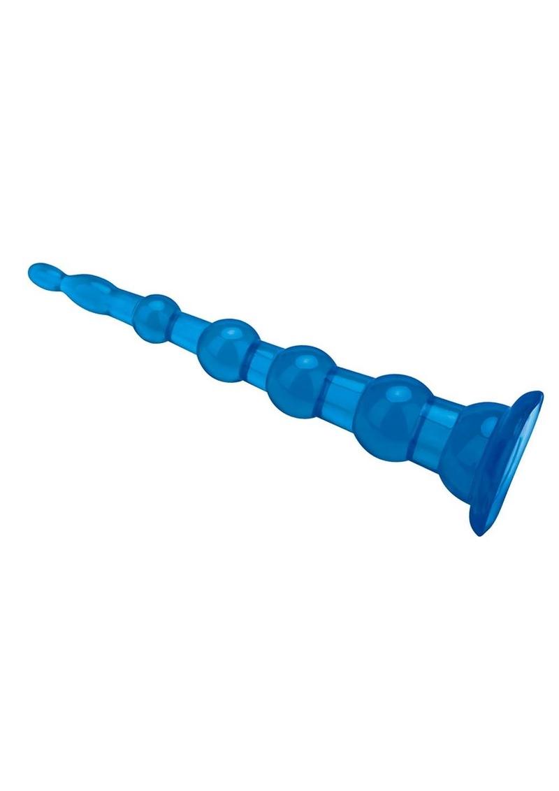 Load image into Gallery viewer, Blue Line Anal Beads with Suction Cup
