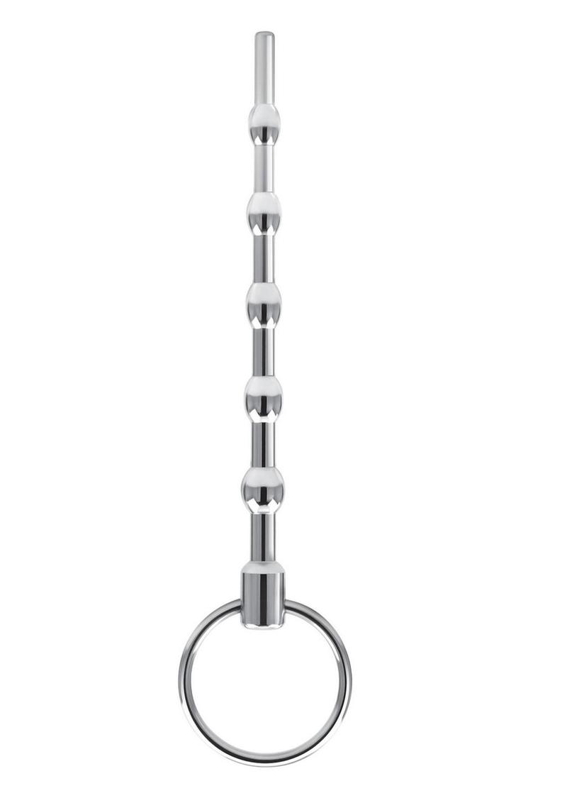 Load image into Gallery viewer, Blue Line Beaded Urethral Sound 4.5in - Stainless - Steel
