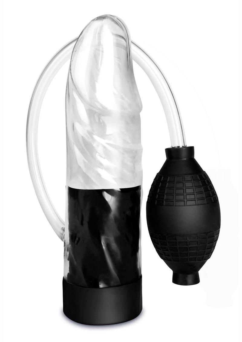Load image into Gallery viewer, Blue Line C and B Gear Natural Enlarger Easy Pump with Quick Release - Black/Clear
