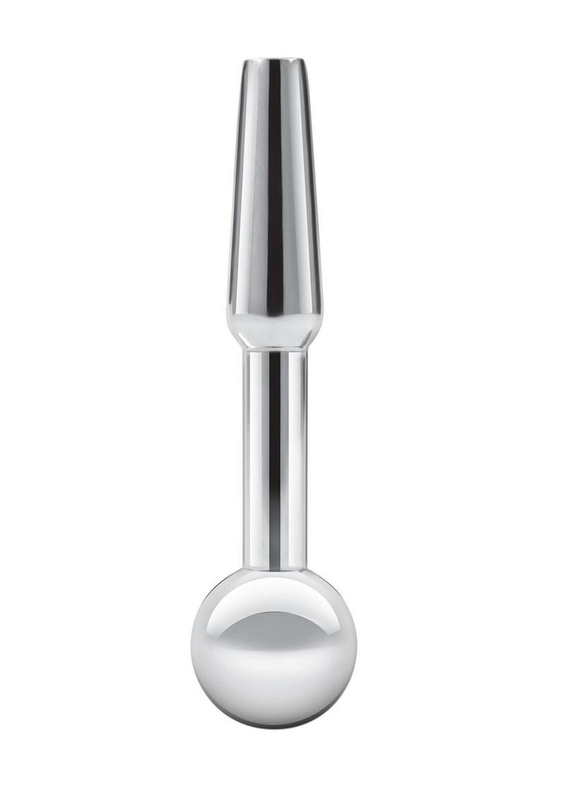 Load image into Gallery viewer, Blue Line Peephole Penis Plug - Stainless - Steel
