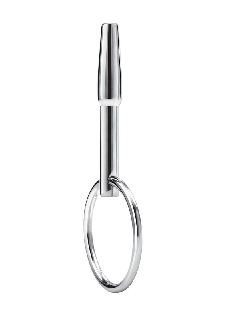 Load image into Gallery viewer, Blue Line Stainless Steel Penis Plug with Ring
