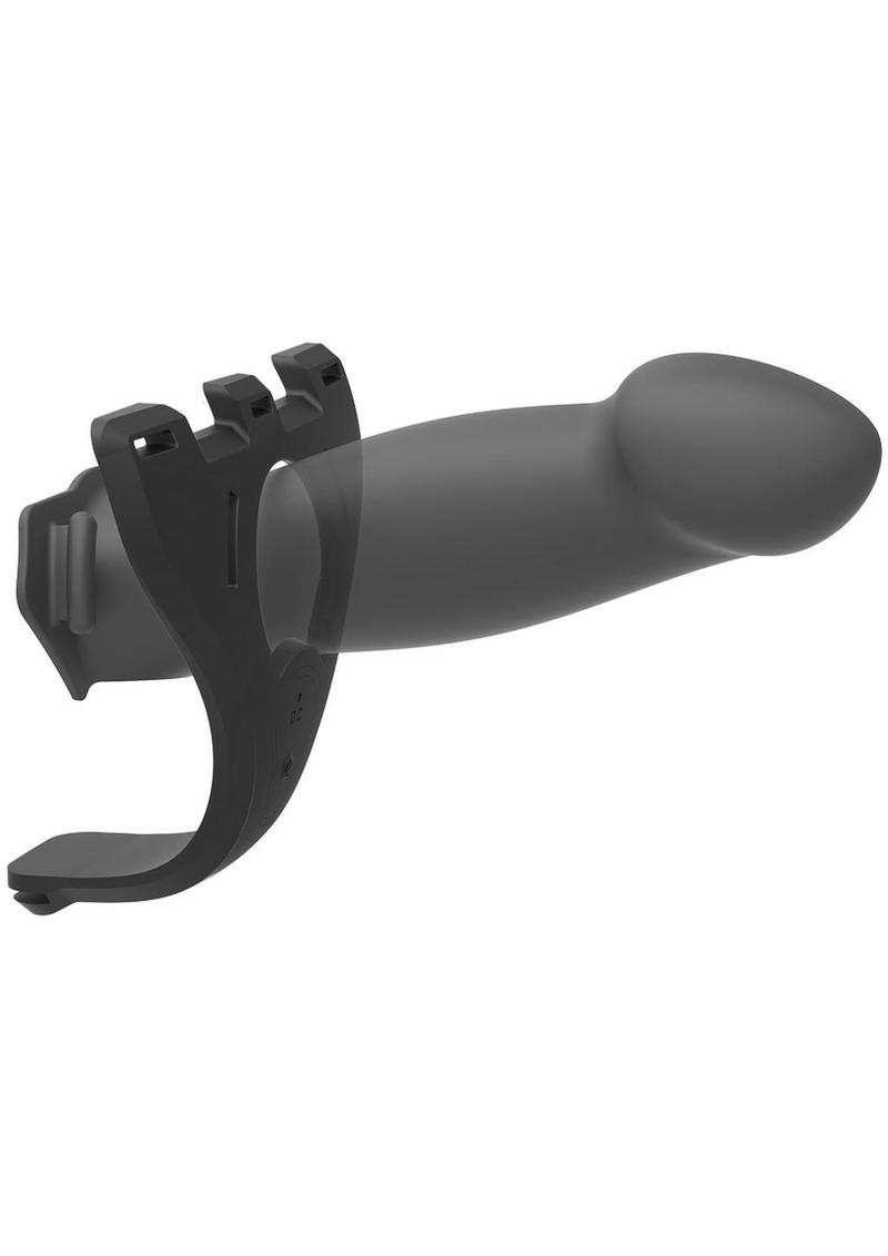 Load image into Gallery viewer, Body Extensions Be Risque Silicone Strap-On Rechargeable Vibrating Harness with Dildo and Remote
