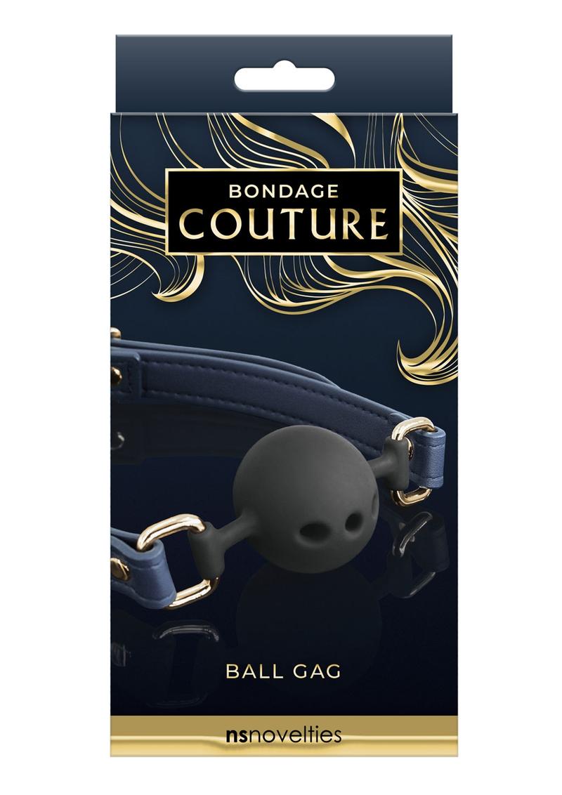 Load image into Gallery viewer, Bondage Couture Ball Gag - Blue
