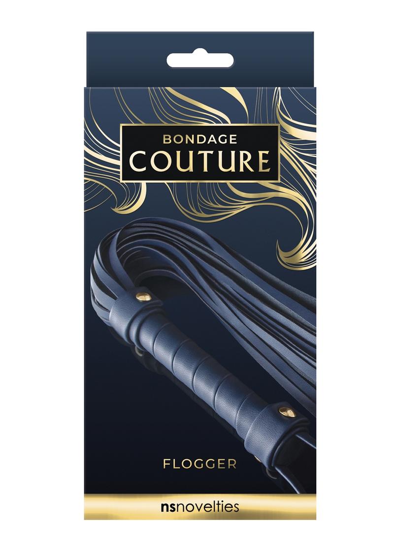 Load image into Gallery viewer, Bondage Couture Flogger - Blue
