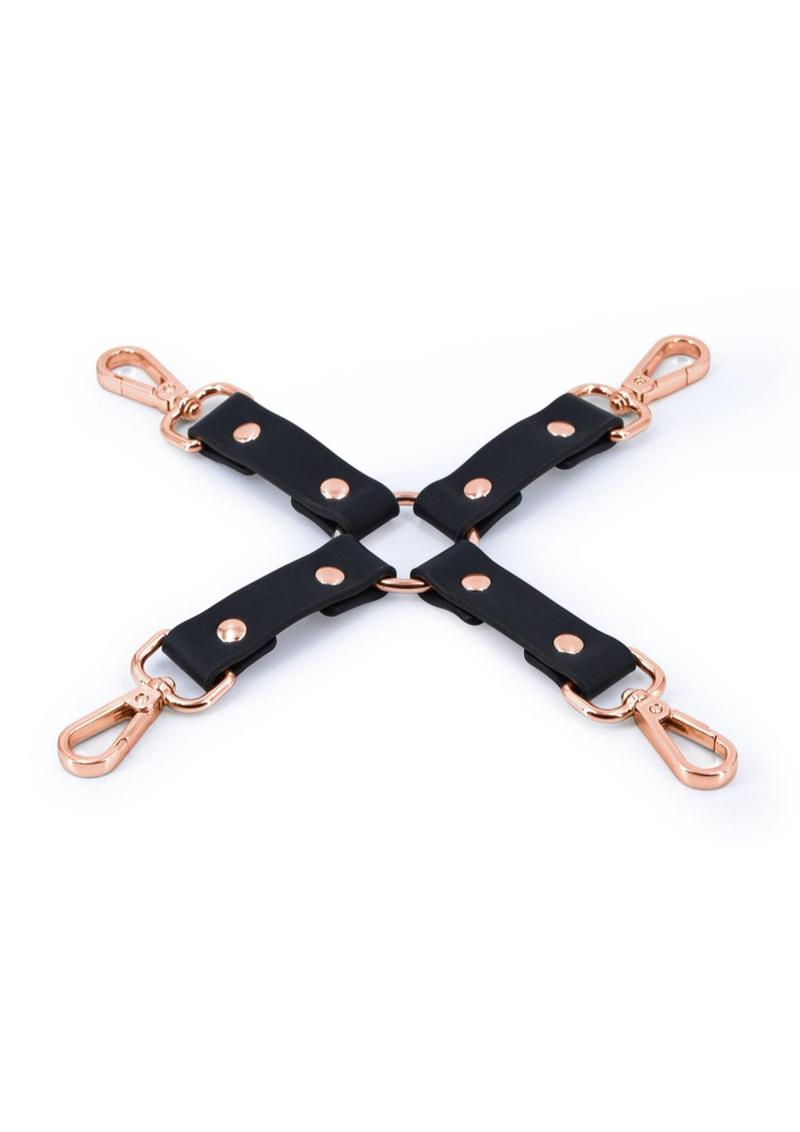 Load image into Gallery viewer, Bondage Couture Pu Leather Hog Tie - Black
