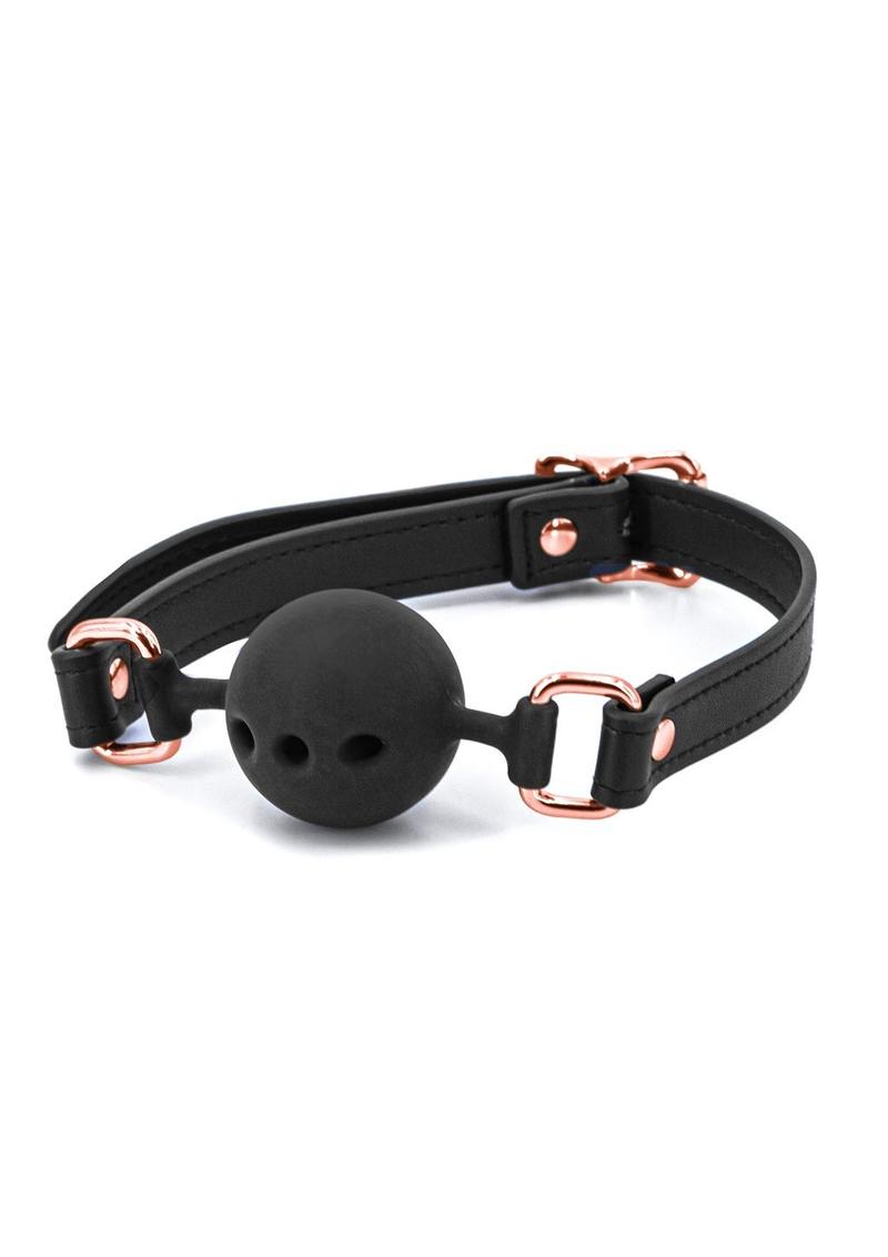 Load image into Gallery viewer, Bondage Couture Silicone Ball Gag - Black
