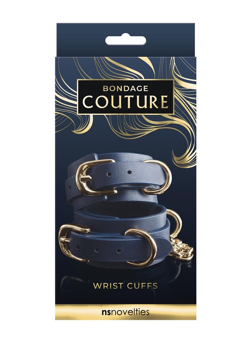 Load image into Gallery viewer, Bondage Couture Wrist Cuff - Blue
