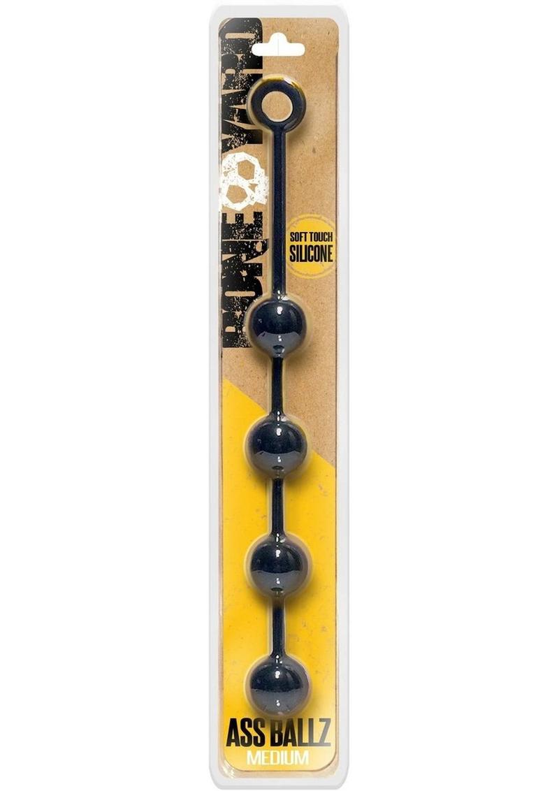 Load image into Gallery viewer, Boneyard Ass Ballz Silicone Anal Beads - Black - Medium
