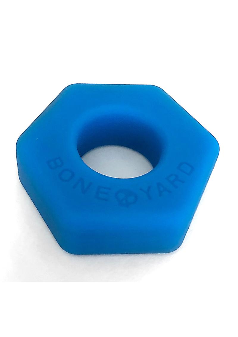 Load image into Gallery viewer, Boneyard Bust A Nut 2x Stretch Silicone Cock Ring Ball Stretcher - Blue
