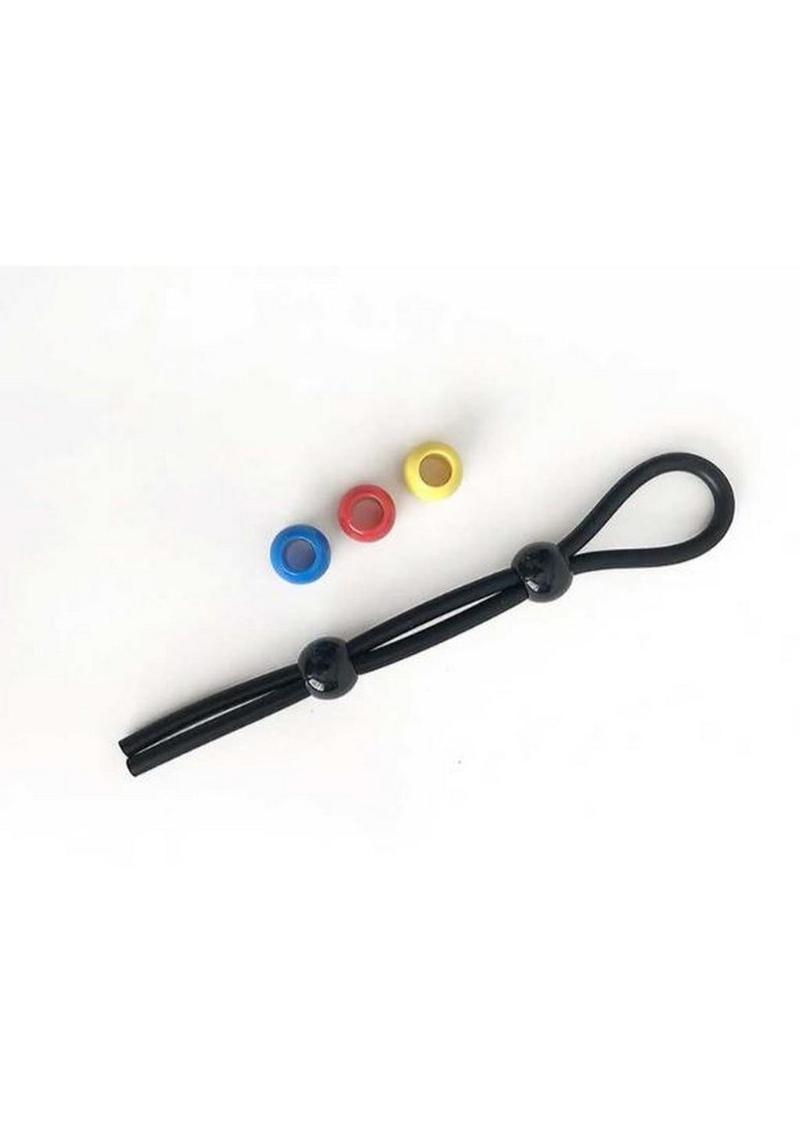 Load image into Gallery viewer, Boneyard Double Slide Cock Leash 3x Stretch Silicone
