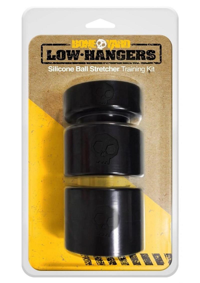 Load image into Gallery viewer, Boneyard Low Hangers Silicone Ball Stretchers - Black - 3 Per Set
