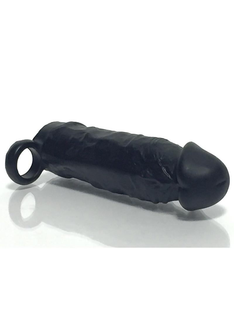 Load image into Gallery viewer, Boneyard Meaty 3x Stretch Silicone Penis Extender - Black - 6.5in
