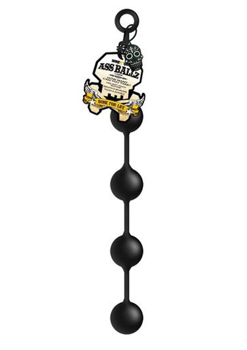 Load image into Gallery viewer, Boneyard Silicone Ass Ballz Anal Beads - Black - Large
