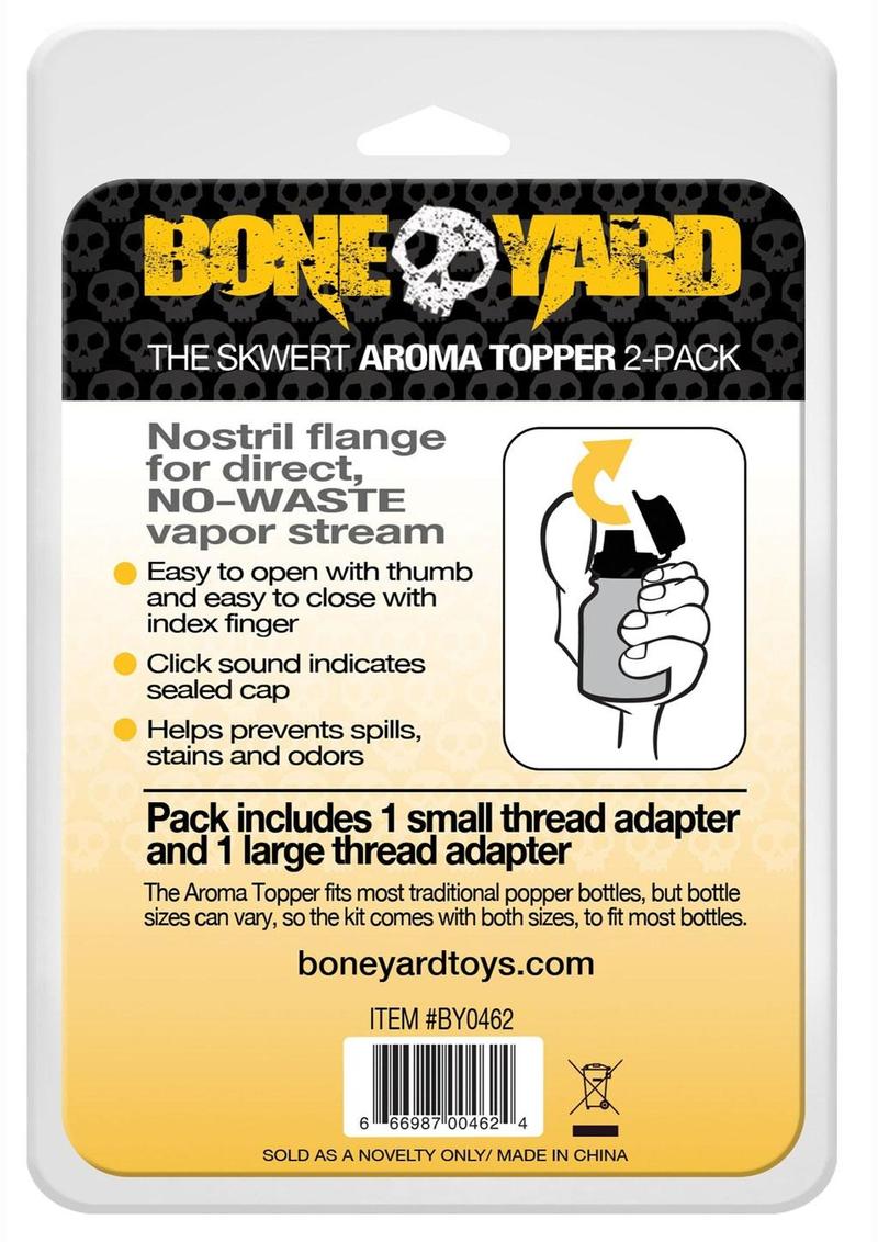 Load image into Gallery viewer, Boneyard Skwert Aroma Toppers - Black - 2 Per Pack
