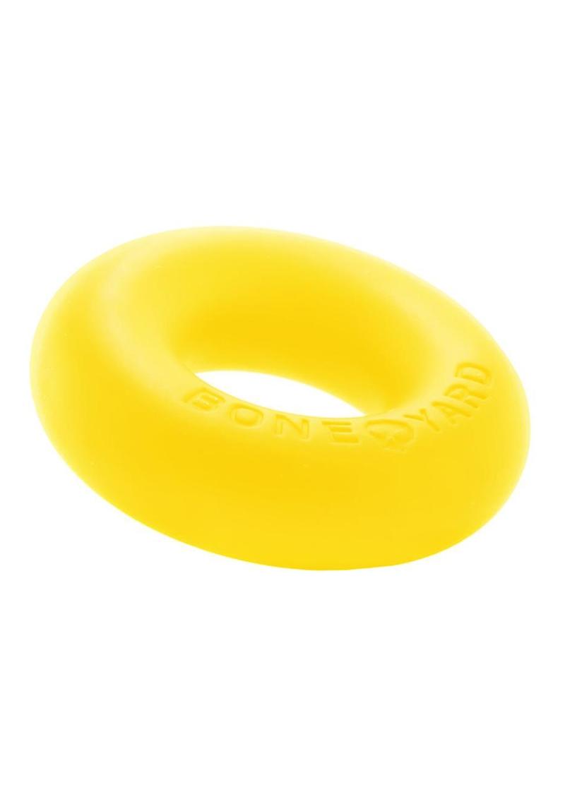 Load image into Gallery viewer, Boneyard Ultimate Silicone Cock Ring - Yellow - 2in
