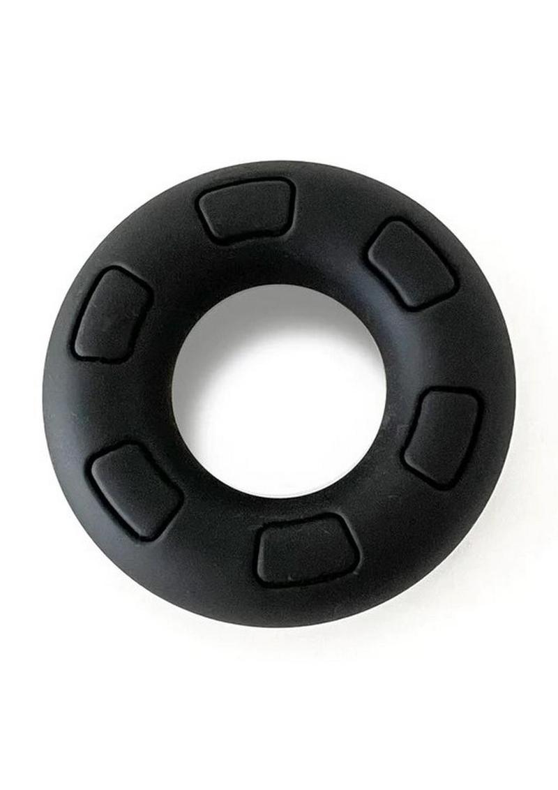 Load image into Gallery viewer, Bonyard The Daddy Silicone Cock Ring - Black
