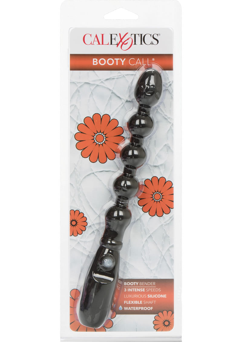 Load image into Gallery viewer, Booty Call Booty Bender Silicone Beaded Butt Plug - Black
