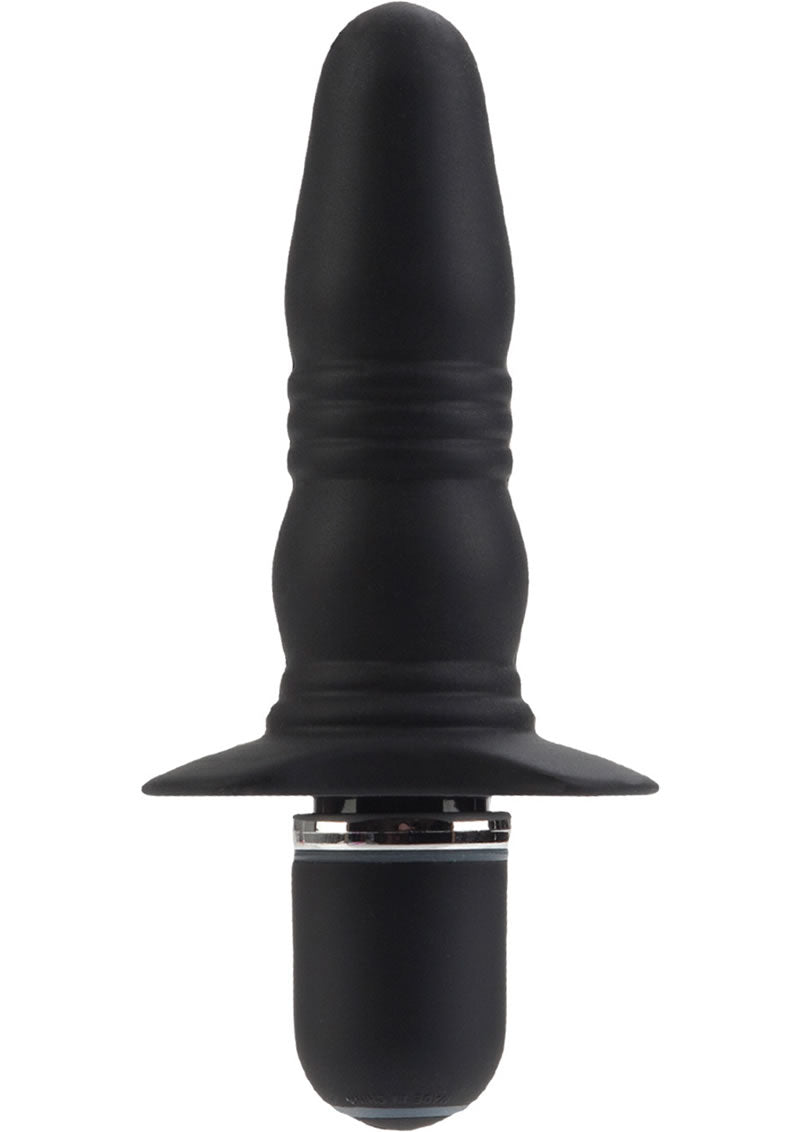 Load image into Gallery viewer, Booty Call Booty Buzz Silicone Vibrating Butt Plug - Black
