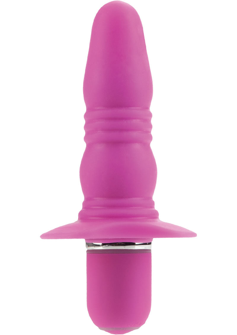 Load image into Gallery viewer, Booty Call Booty Buzz Silicone Vibrating Butt Plug - Pink
