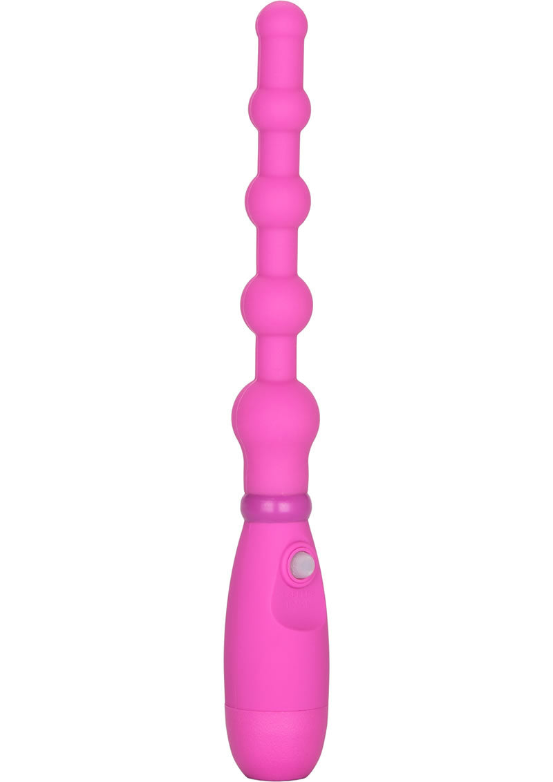 Load image into Gallery viewer, Booty Call Booty Flexer Silicone Beaded Butt Plug - Pink
