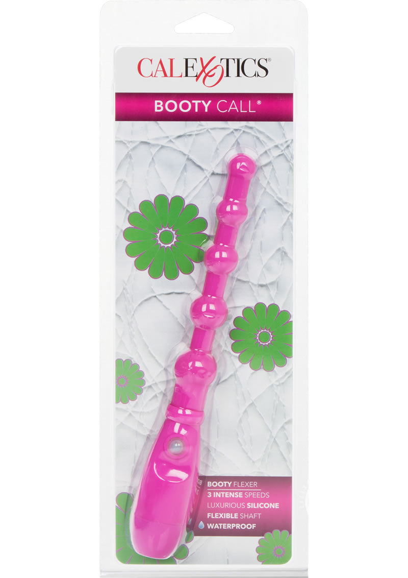 Load image into Gallery viewer, Booty Call Booty Flexer Silicone Beaded Butt Plug - Pink
