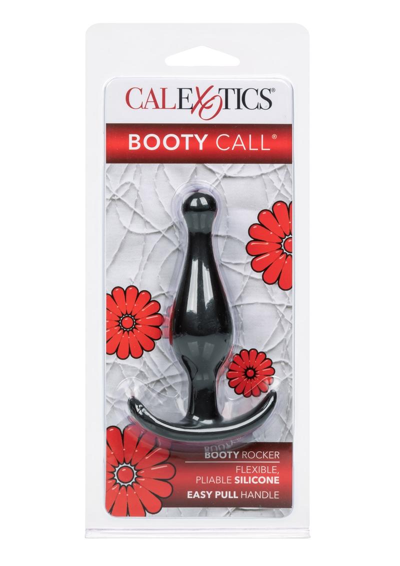 Load image into Gallery viewer, Booty Call Booty Rocker Silicone Butt Plug - Black
