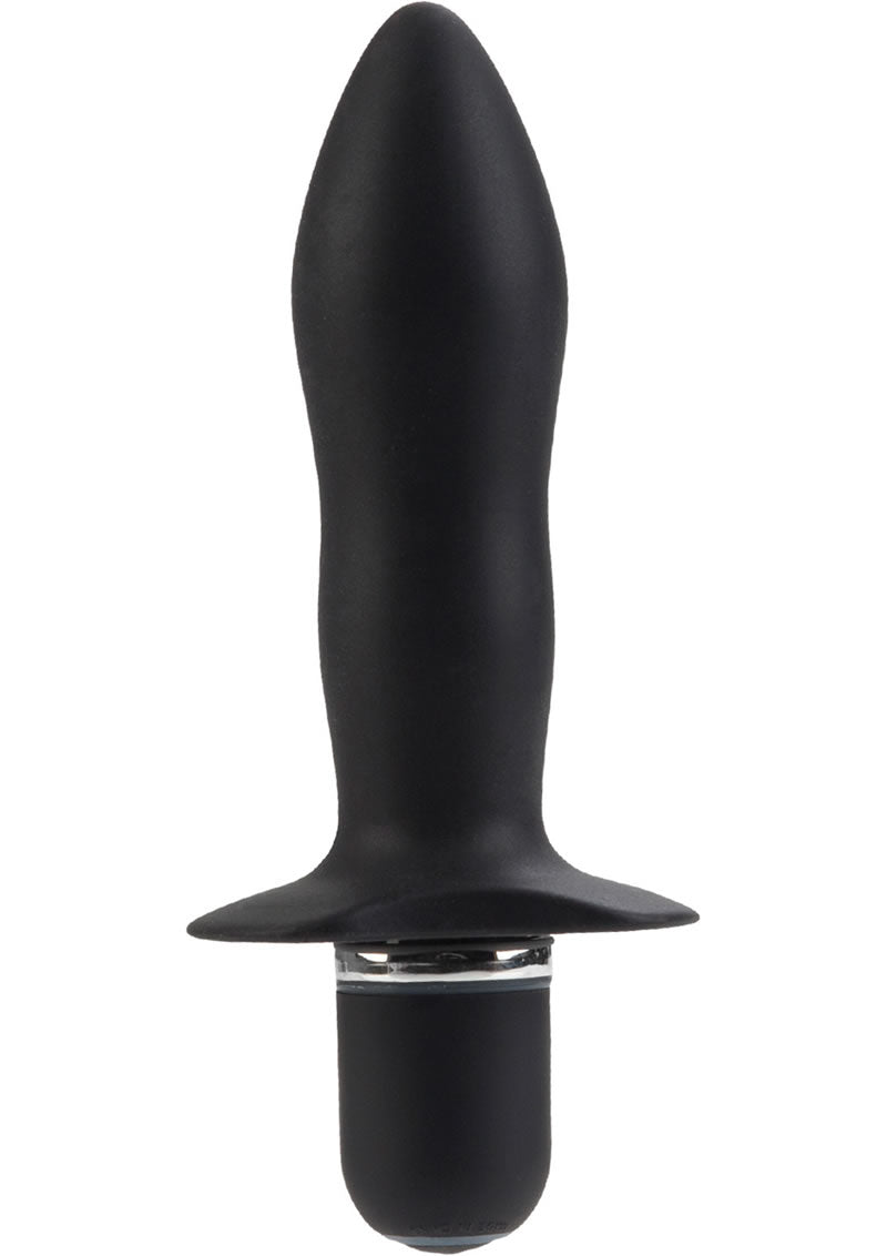 Load image into Gallery viewer, Booty Call Booty Rocket Silicone Vibrating Butt Plug - Black
