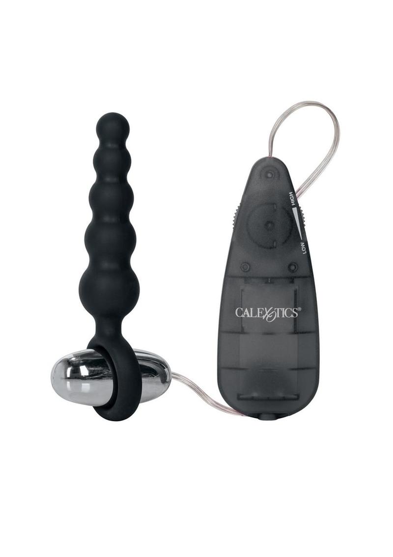 Load image into Gallery viewer, Booty Call Booty Shaker Silicone Vibrating Butt Plug with Remote Control - Black
